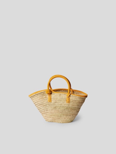 Jacquemus Strandtasche in Flecht-Optik Schwarz 5