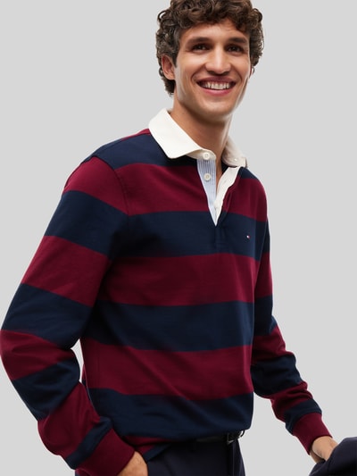 Tommy Hilfiger Bluza o kroju relaxed fit z czystej bawełny Bordowy 3
