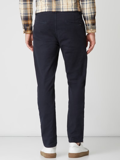 Scotch & Soda Chinosy o kroju regular slim fit z dodatkiem streczu model ‘Stuart’ Granatowy 5