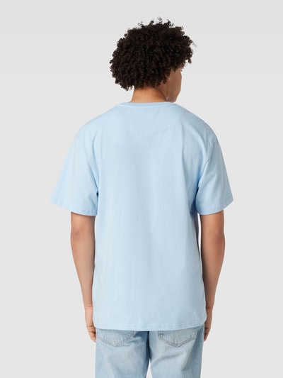 KARL KANI T-Shirt mit Label-Stitching Hellblau 5