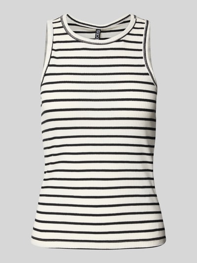 Pieces Regular fit tanktop in riblook, model 'RUKA' Zwart - 2
