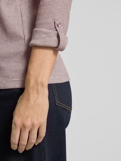 Tom Tailor Regular Fit Langarmshirt aus Baumwoll-Mix Offwhite 3