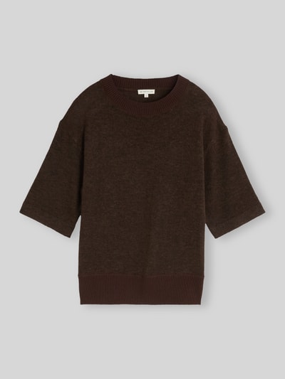 Tom Tailor Regular Fit Pullover mit Baumwoll-Anteil Schoko 2