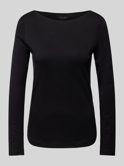 Christian Berg Woman Longsleeve mit U-Boot-Ausschnitt Black 2