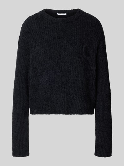 Review Gebreide pullover met structuurmotief Zwart - 2