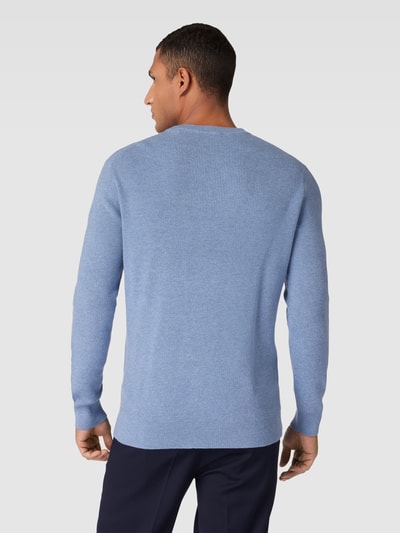 Esprit Collection Strickpullover mit gerippten Abschlüssen Hellblau 5