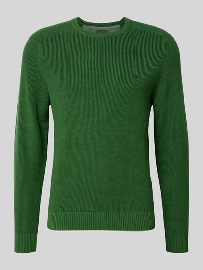 Fynch-Hatton Strickpullover aus reiner Baumwolle Gruen 2