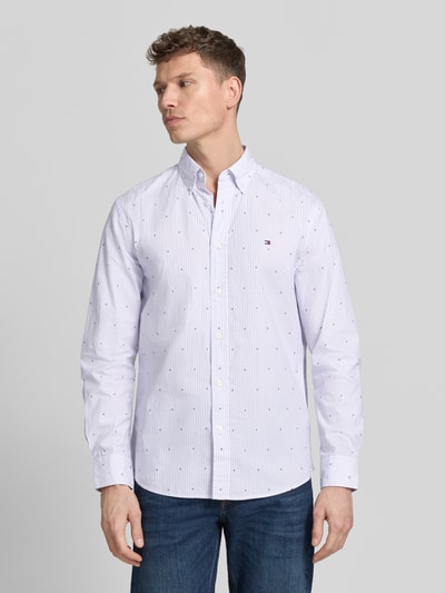 Tommy Hilfiger Regular Fit Freizeithemd aus reiner Baumwolle Hellblau 4