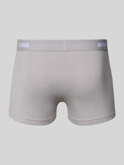 Produktfoto, Slim Fit Trunks aus Baumwoll-Mix im 3er-Pack Modell 'PACK' von HUGO, Optik: Unifarben, Passform: Slim-Fit, Label-Schriftzug am elastischen Bundabschluss, Materialverarbeitung: Stretch-Jersey, Multipack: 3er-Pack