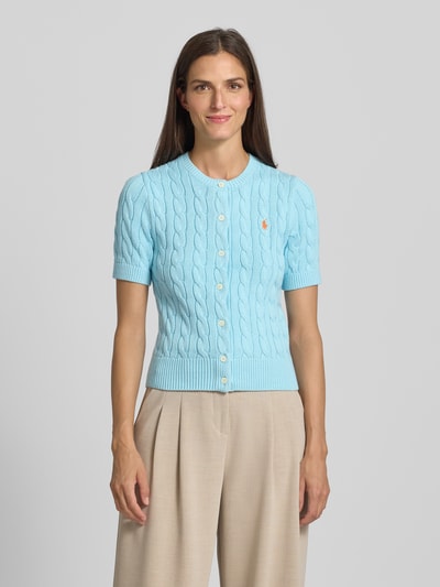 Polo Ralph Lauren Cardigan met kabelpatroon en 1/2-mouwen Blauw - 4