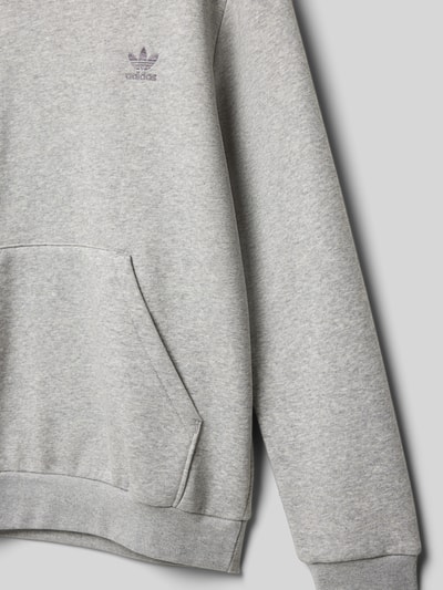 adidas Originals Hoodie mit Label-Stitching Mittelgrau Melange 2