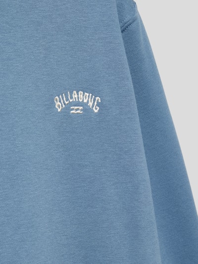 Billabong Sweatshirt met labelstitching, model 'ARCH' Rookblauw - 2