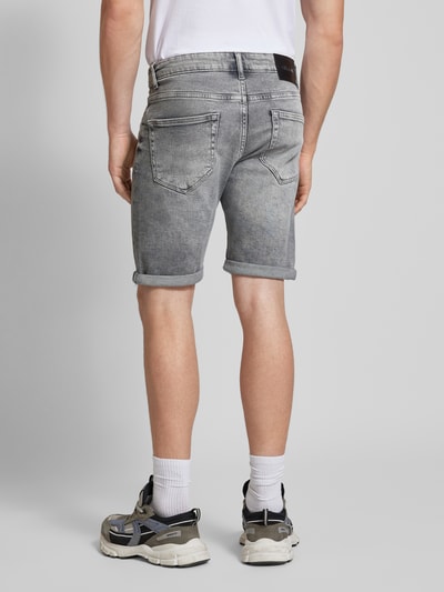 Only & Sons Slim Fit Jeansshorts im 5-Pocket-Design Modell 'PLY' Mittelgrau 5