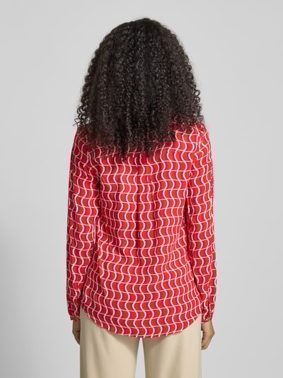 Christian Berg Woman Regular Fit Bluse aus Viskose mit V-Ausschnitt Hellrot 5