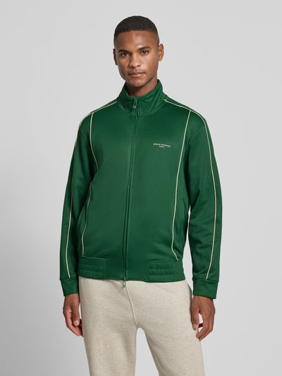 ARMANI EXCHANGE Bluza rozpinana z zamkiem błyskawicznym model ‘FELPA’ Zielony 4