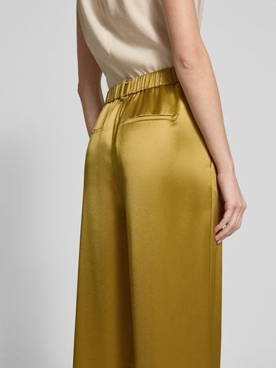 Herzensangelegenheit Spodnie z szeroką nogawką i plisami Khaki 3