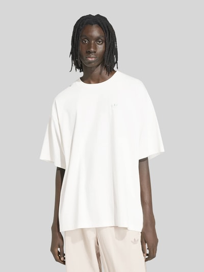 adidas Originals Loose Fit T-Shirt aus reiner Baumwolle Offwhite 3
