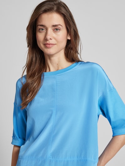 Marc Cain T-shirt in effen design Blauw - 3