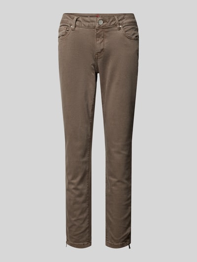 Buena Vista Slim fit broek in verkorte pasvorm, model 'Italy' Lichtbruin - 3