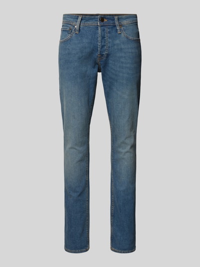 Jack & Jones Slim Fit Jeans mit 5-Pocket-Design Modell 'GLENN' Blau 2