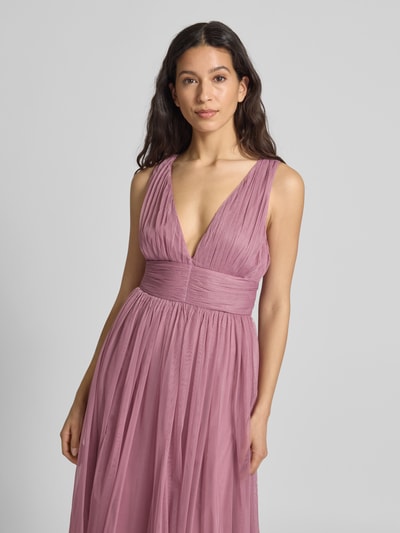 LACE & BEADS Cocktailkleid mit Taillenband Rose 3