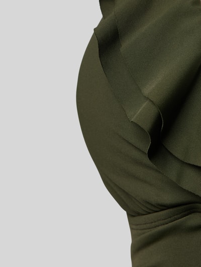 Lauren Ralph Lauren Kostium kąpielowy z falbanami model ‘RUFFLE SURPLICE’ Khaki 2