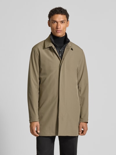 Matinique Płaszcz z krytą listwą guzikową model ‘Philman’ Beżowy 4