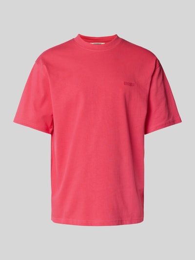 WOODBIRD Oversized T-Shirt mit Label-Stitching Pink 2