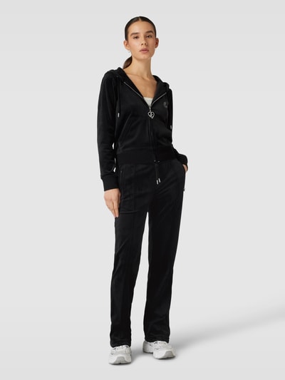 Juicy Couture Sweatjacke mit Kapuze Modell 'AMIR SCATTER DIAMANTE' Black 1