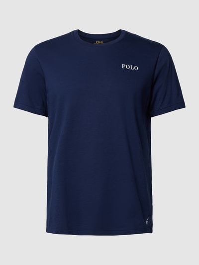 Polo Ralph Lauren Underwear T-shirt met labelprint, model 'LIQUID COTTON' Marineblauw - 2