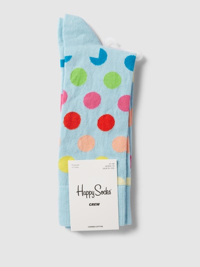 Happy Socks Socken mit Allover-Muster Modell 'BIG DOT' Hellblau 3