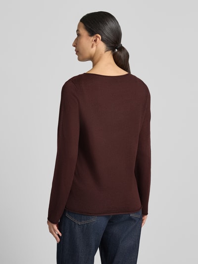 Marc O'Polo Regular Fit Pullover aus reiner Schurwolle Bordeaux 5