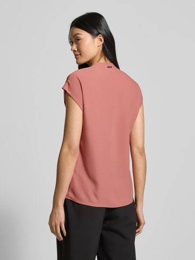 Calvin Klein Womenswear Blusenshirt mit V-Ausschnitt Altrosa 5