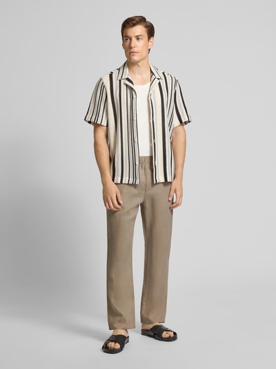 Samsøe Samsøe Stoffhose mit elastischem Bund Modell 'SAJABARI X' Hellbraun 1