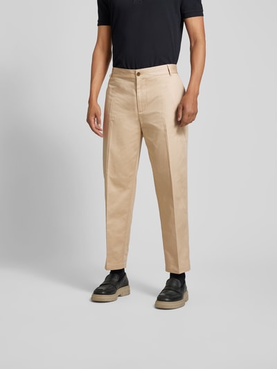 MAISON KITSUNE Stoffhose aus reiner Baumwolle Sand 4