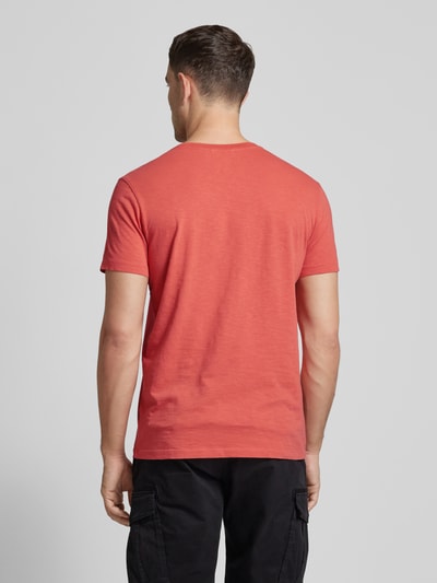 camel active T-Shirt mit Label-Print Hellrot 3