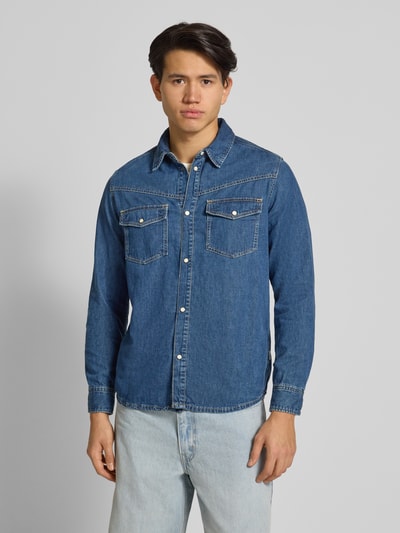 Pepe Jeans Regular Fit Jeanshemd aus reiner Baumwolle Modell 'BROOKS' Jeansblau 4
