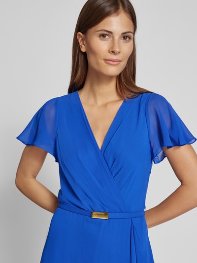 Lauren Ralph Lauren Abendkleid mit V-Ausschnitt Blau 3