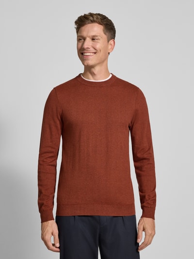 MCNEAL Strickpullover mit Kaschmir-Anteil Dunkelrot Melange 4