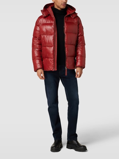 JOOP! Jeans Steppjacke mit abnehmbarer Kapuze Modell 'YOSHAS' Rot 1