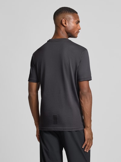 EA7 Emporio Armani T-shirt met labelprint Middengrijs - 5