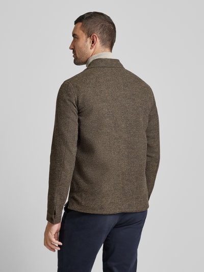 Jack & Jones Premium Overhemdjack met knoopsluiting, model 'WINTER' Middenbruin - 5