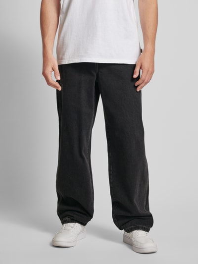 Dickies Baggy fit jeans in 5-pocketmodel, model 'MADISON' Zwart - 4