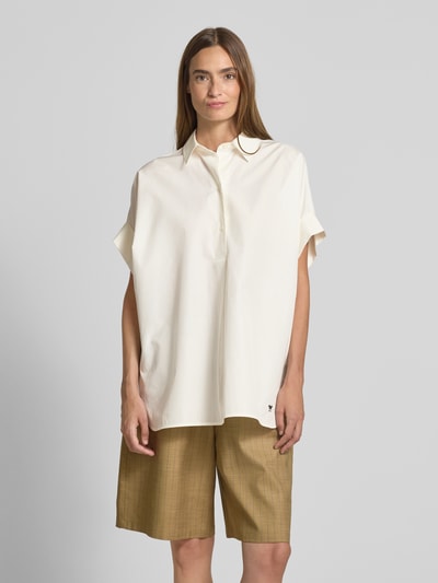 Weekend Max Mara Loose Fit Hemdbluse aus reiner Baumwolle Modell 'ARDEA' Weiss 4