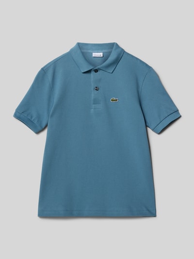 Lacoste Regular Fit Poloshirt mit Label-Detail Rauchblau 1