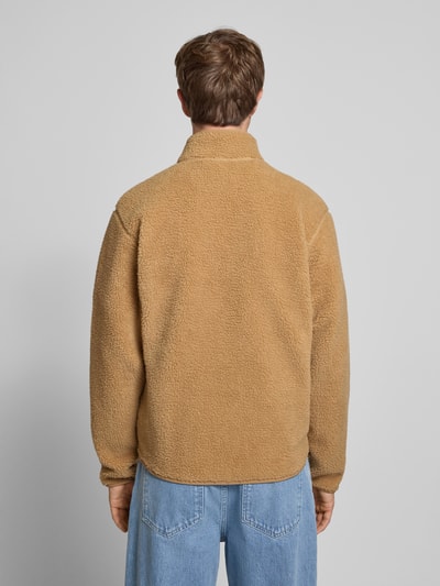 adidas Originals Regular Fit Sweatjacke mit Logo-Stitching Modell 'Essentials' Mittelbraun 5