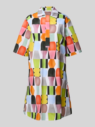 Christian Berg Woman Knielanges Hemdblusenkleid mit verdeckter Knopfleiste Schoko 2