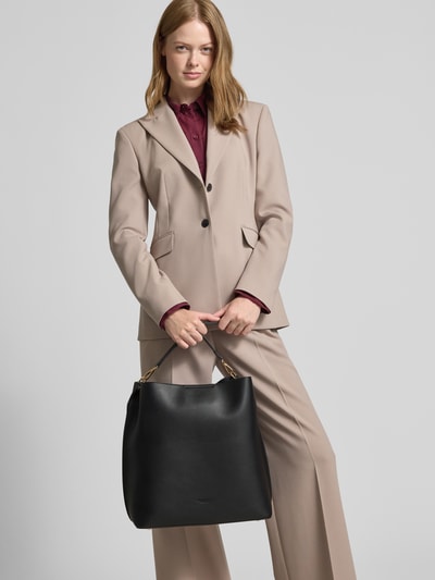 Seidenfelt Hobo Bag in Leder-Optik Modell 'Nelma' Black 1