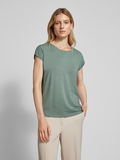 Vero Moda Top met ronde hals, model 'LAVA' Donkergroen - 4