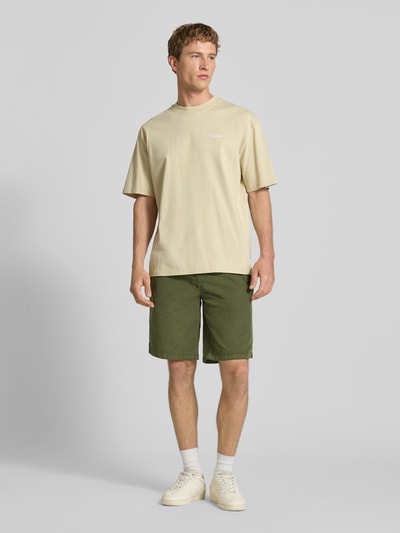 Redefined Rebel Regular Fit Shorts mit Tunnelzug Modell 'Joey' Oliv 1